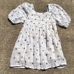 Kimchi Blue Rosebud Babydoll linen floral dress - small